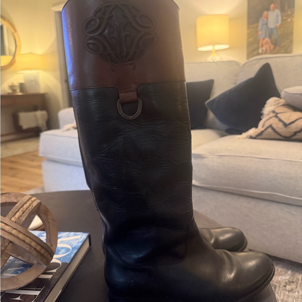 FRYE AND CO. Black and Brown Winter Boots